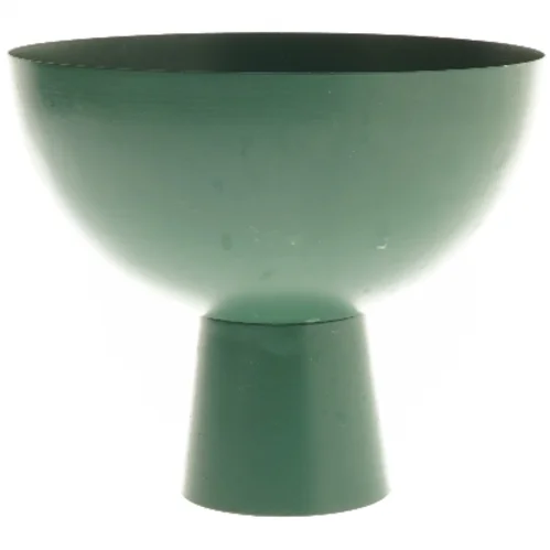 Grøn vase (str. 18x15 cm)