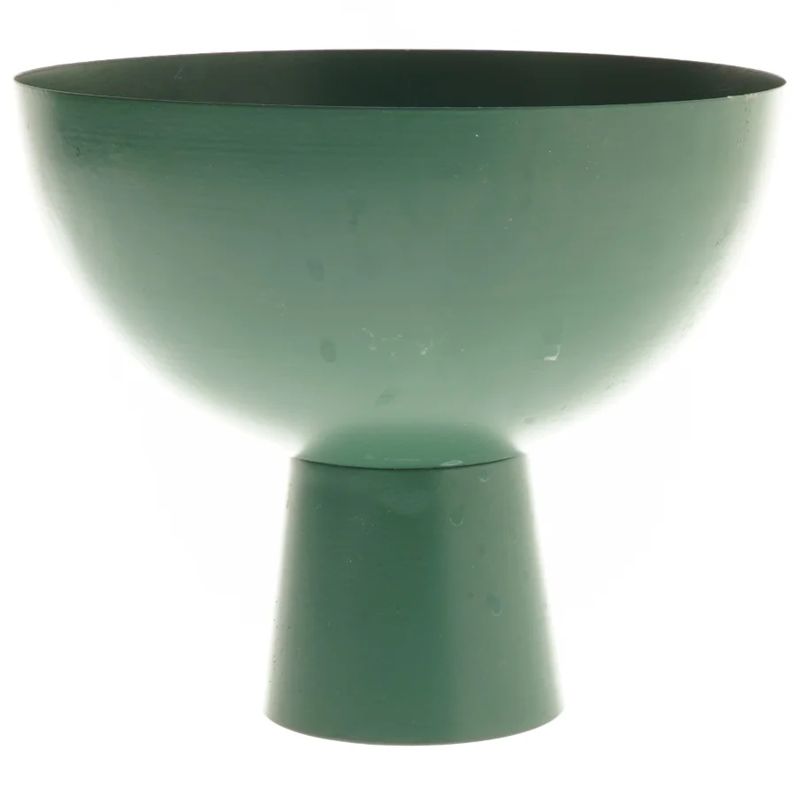 Grøn vase (str. 18x15 cm)