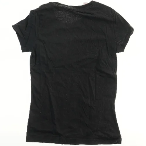 Sort T-shirt med logo fra Adidas (str. 164)