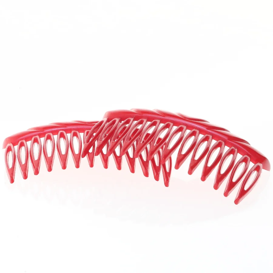 Røde hårkamme (str. 2 stk 8x5,5 cm)