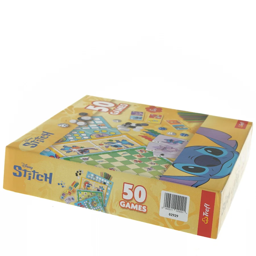Disney Stitch 50 spil brætspil fra Trefl (str. 28x28 cm)