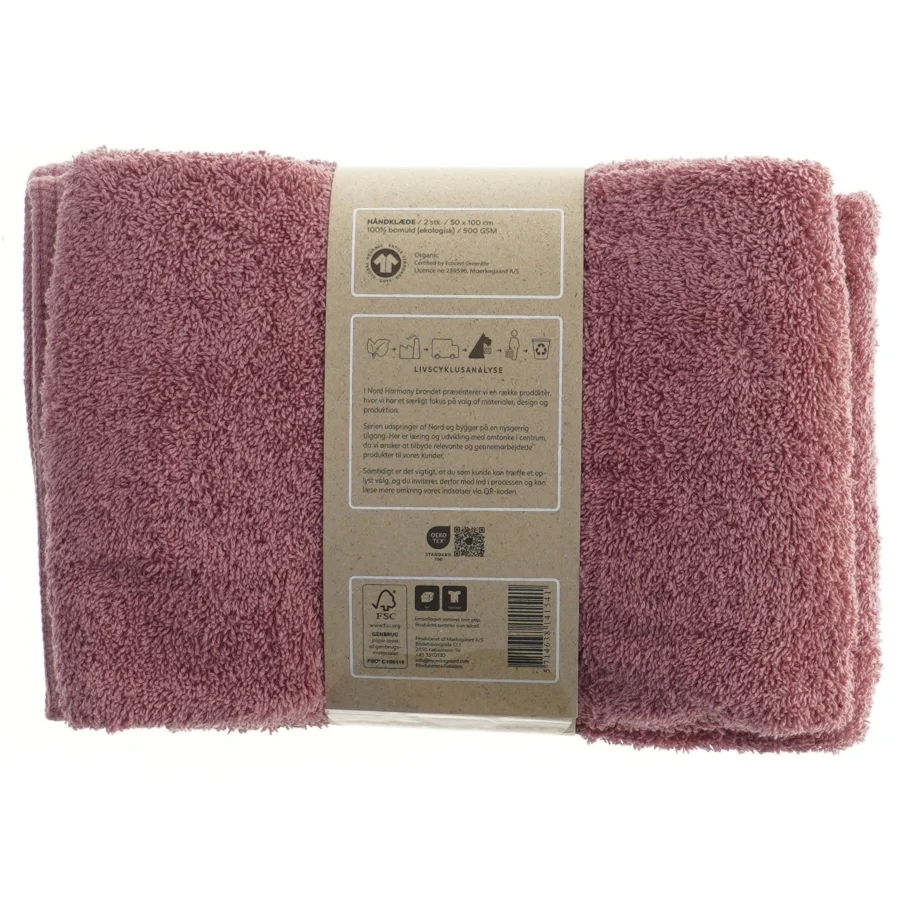 2 Håndklæder 50x100 cm fra Nord Harmony (str. 50x100 cm)
