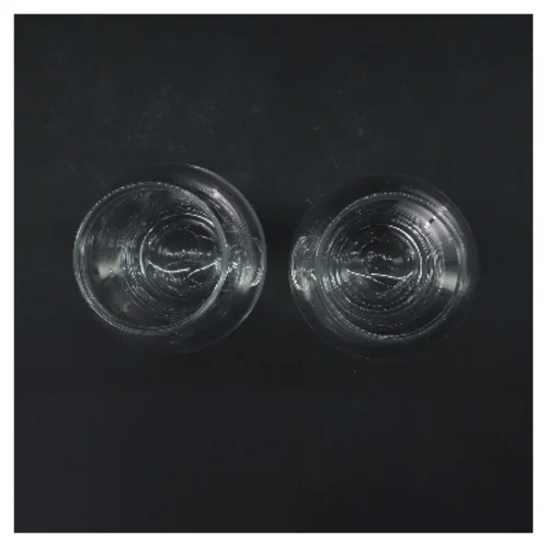 Smukke Ølglas sæt 2 stk. (str. 2 stk Ø 6 cm længde 19,5 cm)