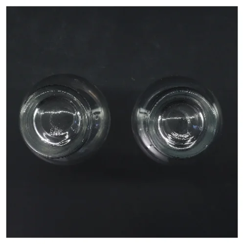 Smukke Ølglas sæt 2 stk. (str. 2 stk Ø 6 cm længde 19,5 cm)