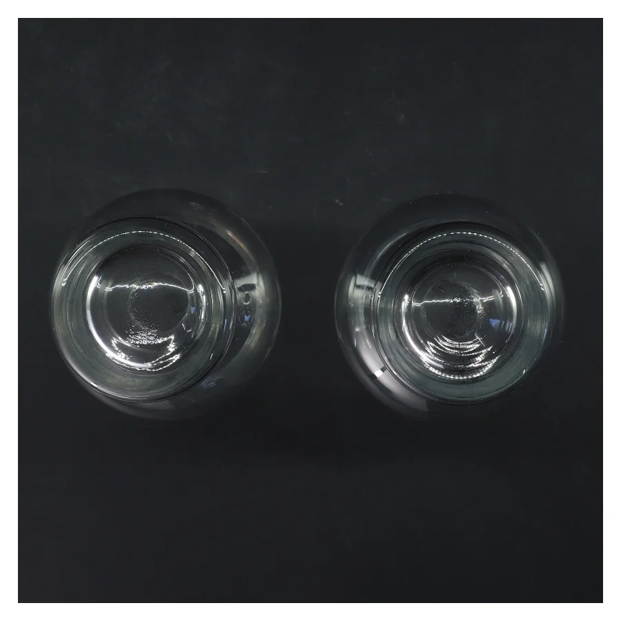 Smukke Ølglas sæt 2 stk. (str. 2 stk Ø 6 cm længde 19,5 cm)
