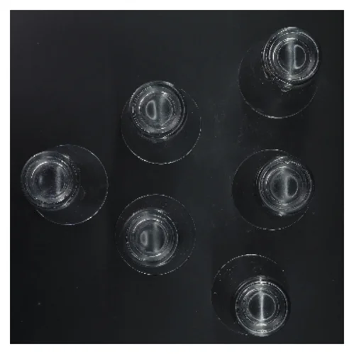 Sæt med 6 drikkeglas (str. 6 stk Ø 8 cm længde 13 cm)