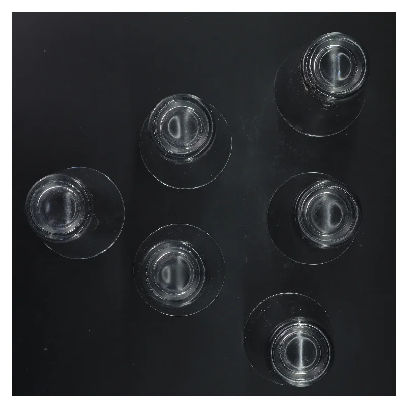 Sæt med 6 drikkeglas (str. 6 stk Ø 8 cm længde 13 cm)