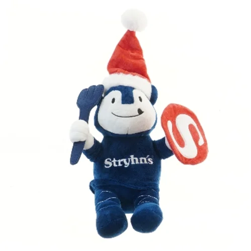 Plyslegetøj med nissehue fra Stryhns (str. 32 cm)