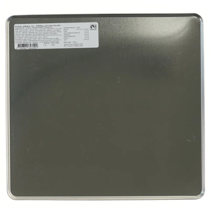 Copenhagen dekoreret metaldåse (str. 23,5x22 cm)