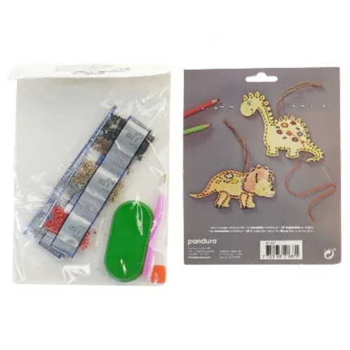 Kreative sæt med perler og sytråd (str. 21x15, 19x15 cm)