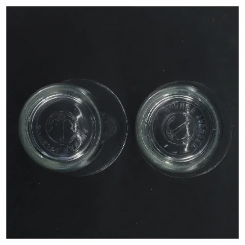 Krus glas sæt (str. 2 stk Ø 7 cm længde 10 cm)