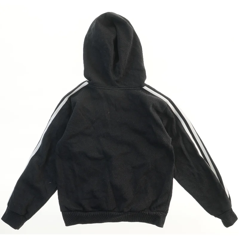 Sort hættetrøje med logo fra Adidas (str. M)