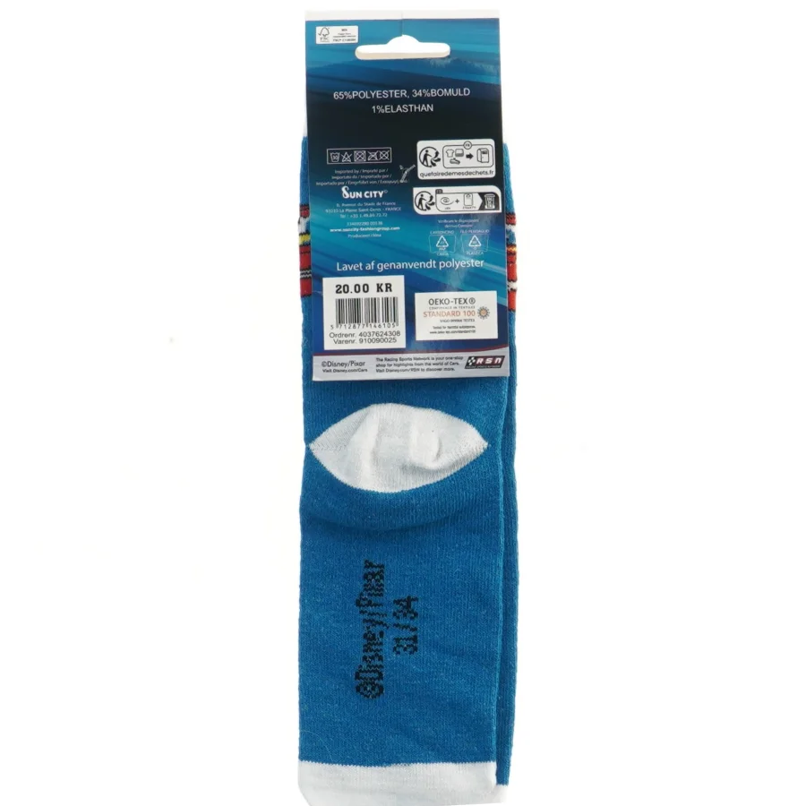 Disney Biler sokker fra Disney Pixar (str. 31/34 cm)