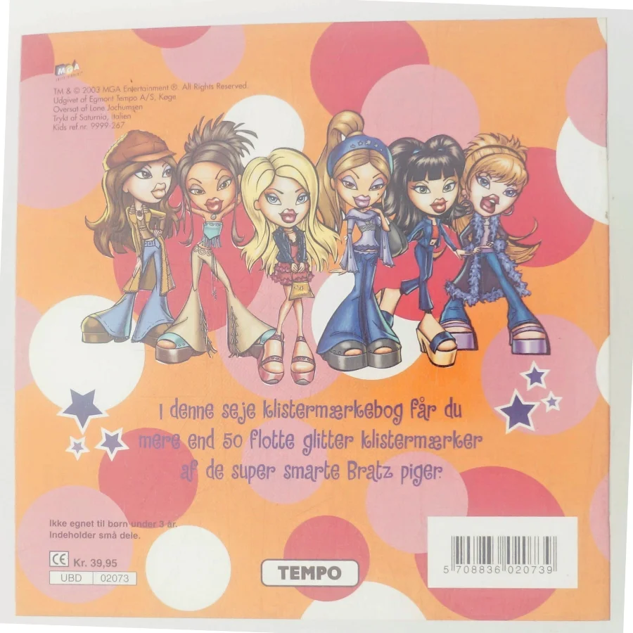 Bratz klistermærkebog fra Bratz