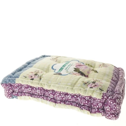 Dekorativ pude/hynde med blomsterprint (str. 42x42 cm)