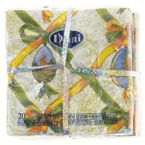 Servietter med påske blomsterdesign (str. 16x16 cm)