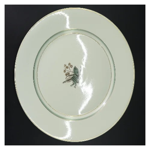 Hjertegræs stel Dekorativ serveringsfad fra Royal Copenhagen (str. Ø 34 cm)