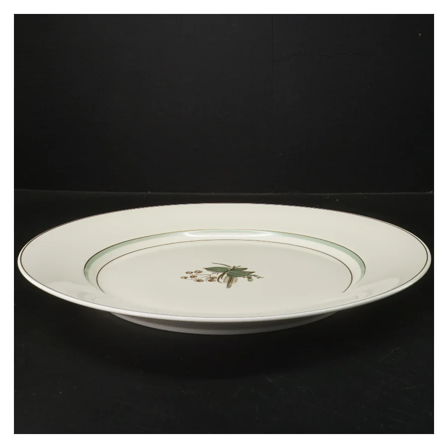 Hjertegræs stel Dekorativ serveringsfad fra Royal Copenhagen (str. Ø 34 cm)