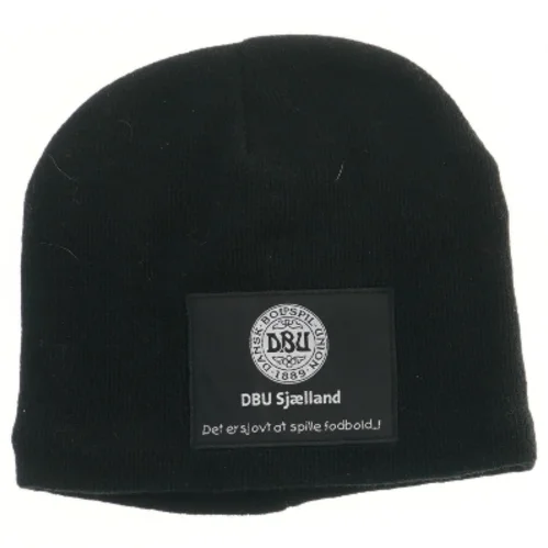 Sort hue med DBU logo (str. 24x22 cm)