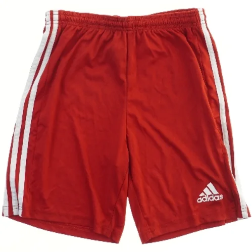 Røde sportsshorts med striber fra Adidas (str. 170)