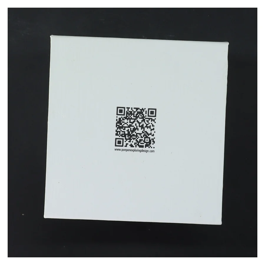 Hvid lysestage fra Ponpon fra Ponpon (str. 12,5 cm)