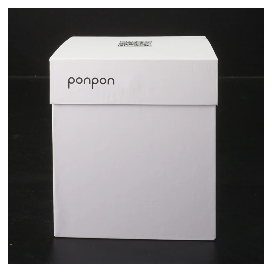 Hvid lysestage fra Ponpon fra Ponpon (str. 12,5 cm)