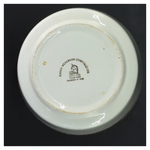 Blomsterdekoreret keramik potte fra Enoch Wedgwood (Tunstall) Ltd (str. Ø 15 cm længde 14 cm)