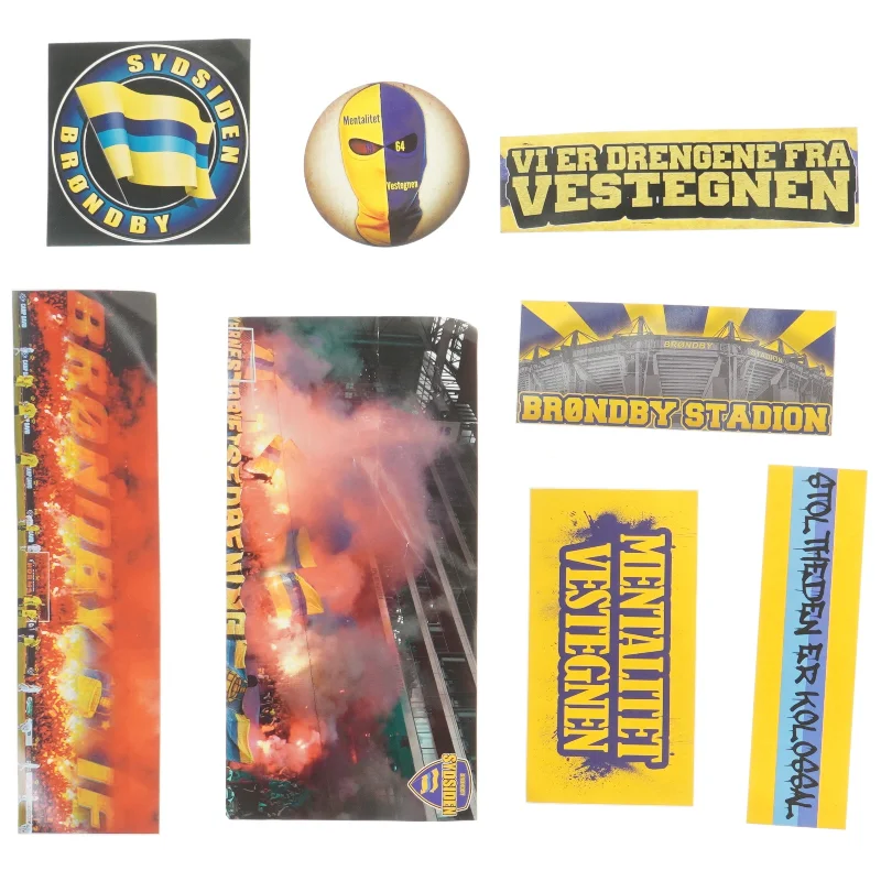 Brøndby IF klistermærker (str. 8-26 cm)