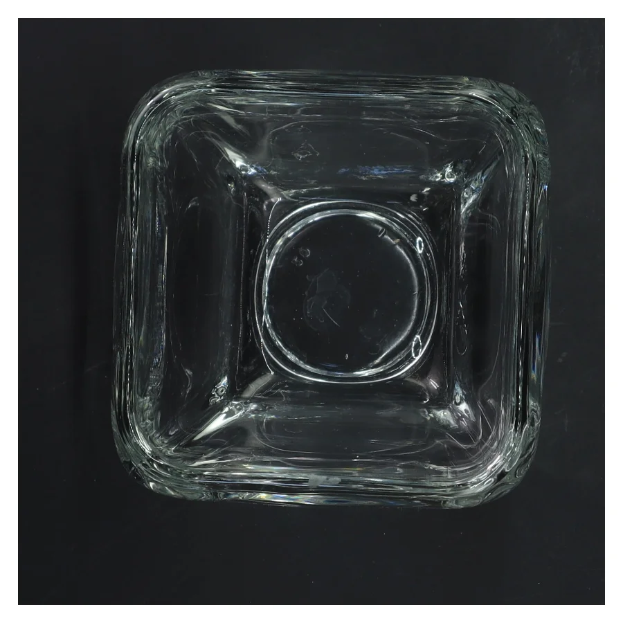 Kvadratisk firkantet Glasvase (str. 11x11,5 cm)