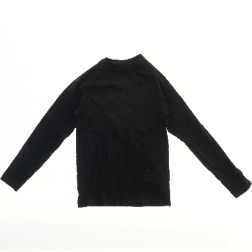 Langærmet sort trøje (str.  bryst 34 cm, længde 52 cm)