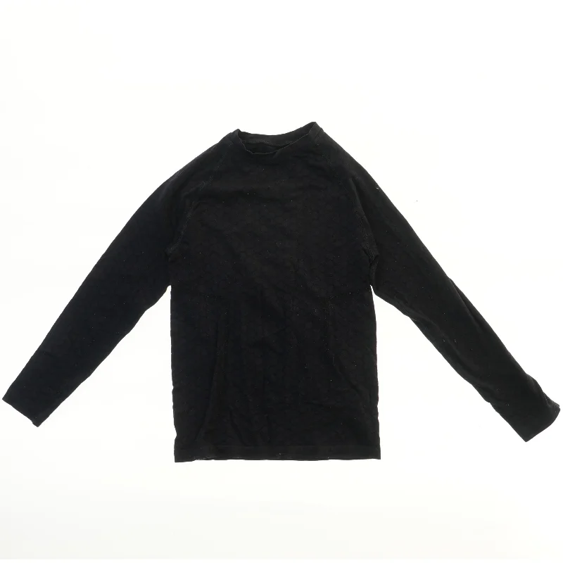 Langærmet sort trøje (str.  bryst 34 cm, længde 52 cm)