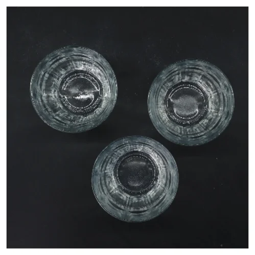 Tre glas (str. 3 stk Ø 9 cm længde 10 cm)