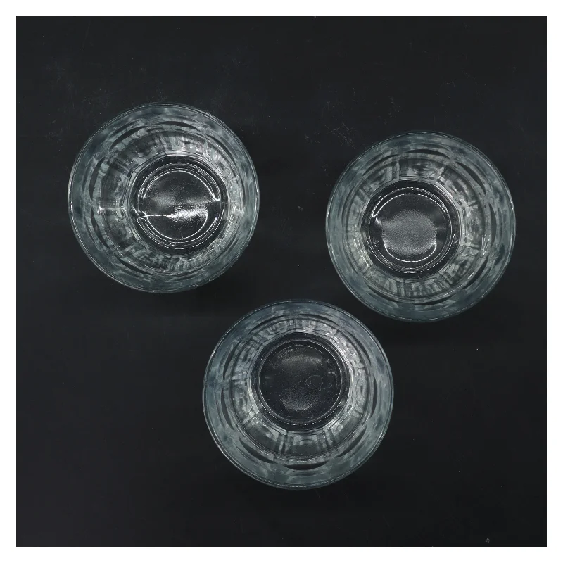 Tre glas (str. 3 stk Ø 9 cm længde 10 cm)