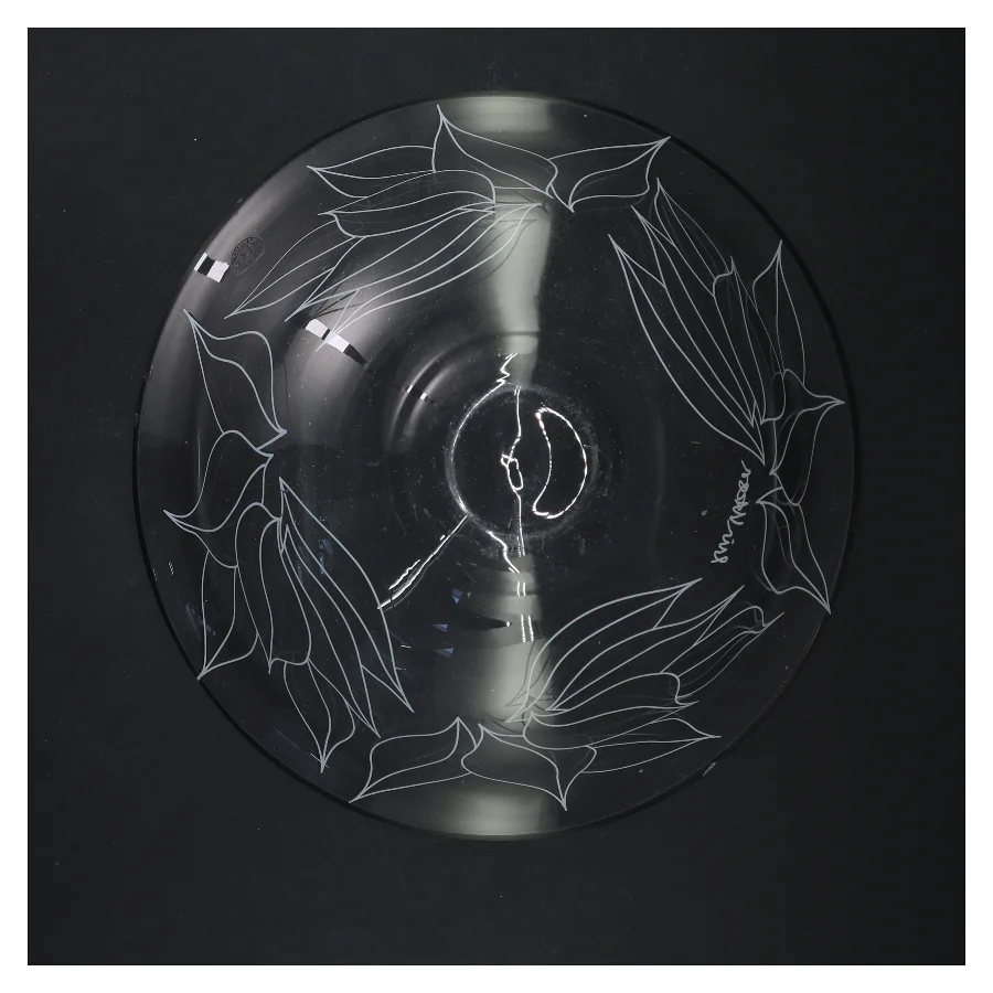 Dekorativ glasskål (str. 24x10 cm)