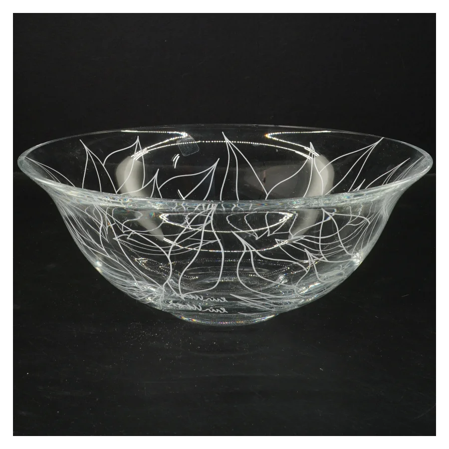 Dekorativ glasskål (str. 24x10 cm)