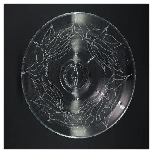 Dekorativ glasskål (str. 24x10 cm)