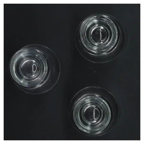 Sæt med tre shotsglas (str. 3 stk Ø 4,5 cm længde 7,5 cm)