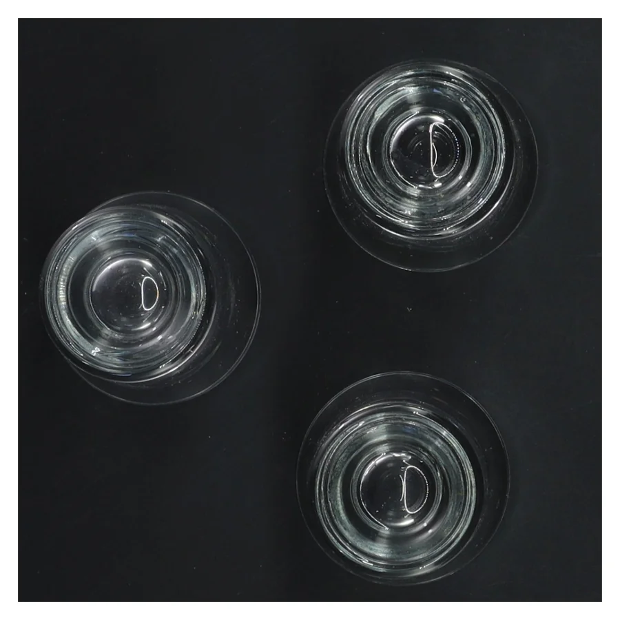 Sæt med tre shotsglas (str. 3 stk Ø 4,5 cm længde 7,5 cm)