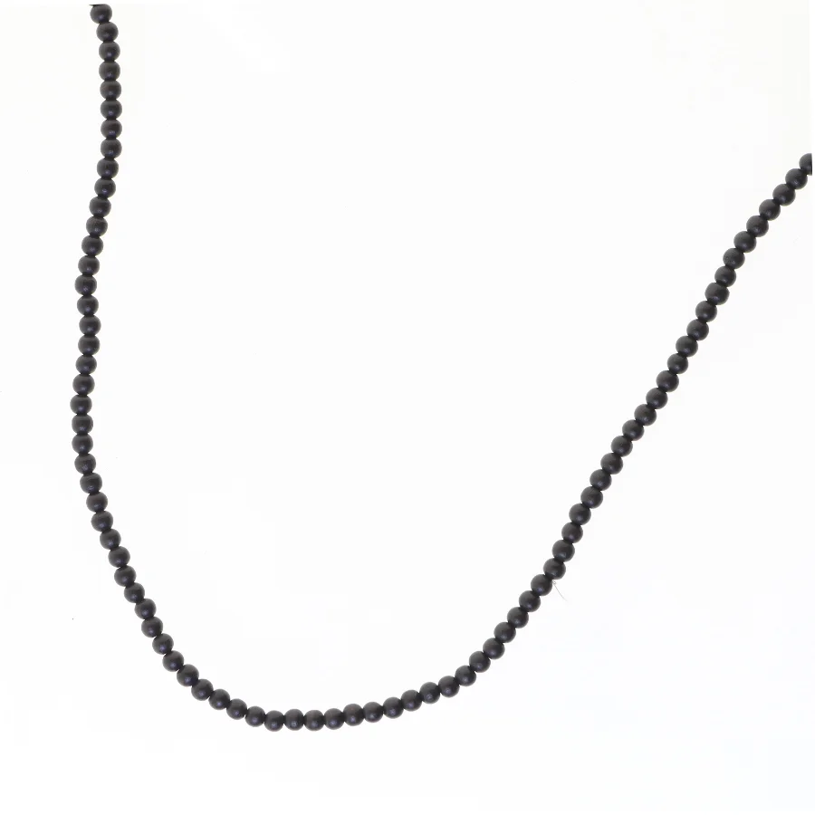 Sort perlekæde (str. 60 cm)