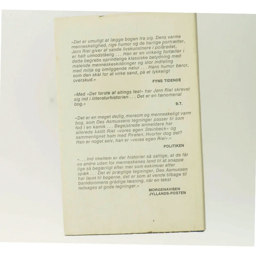 Det første af altings fest af Jørn Riel (Bog)