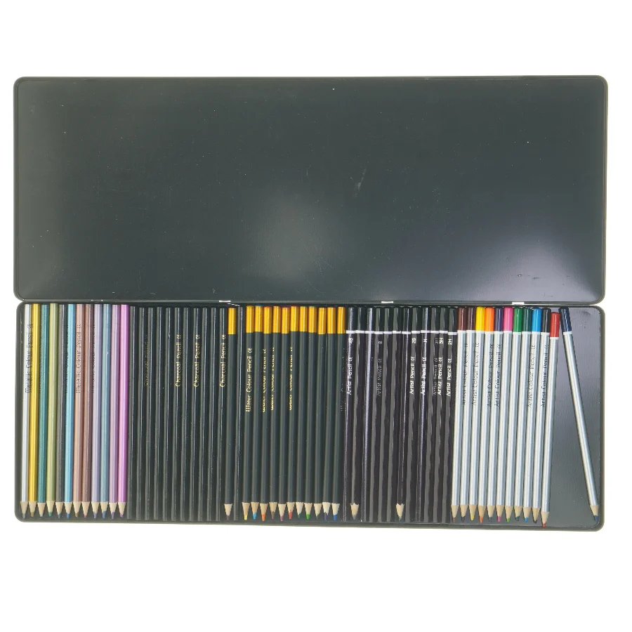Sæt med farveblyanter fra Netto (str. 48x18,5 cm)
