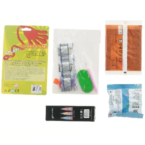 Diverse hobbyartikler og legetøjssæt