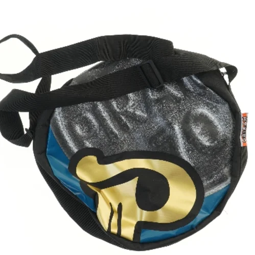 Rund skuldertaske med logo fra Haribo (str. Ø 44 cm)