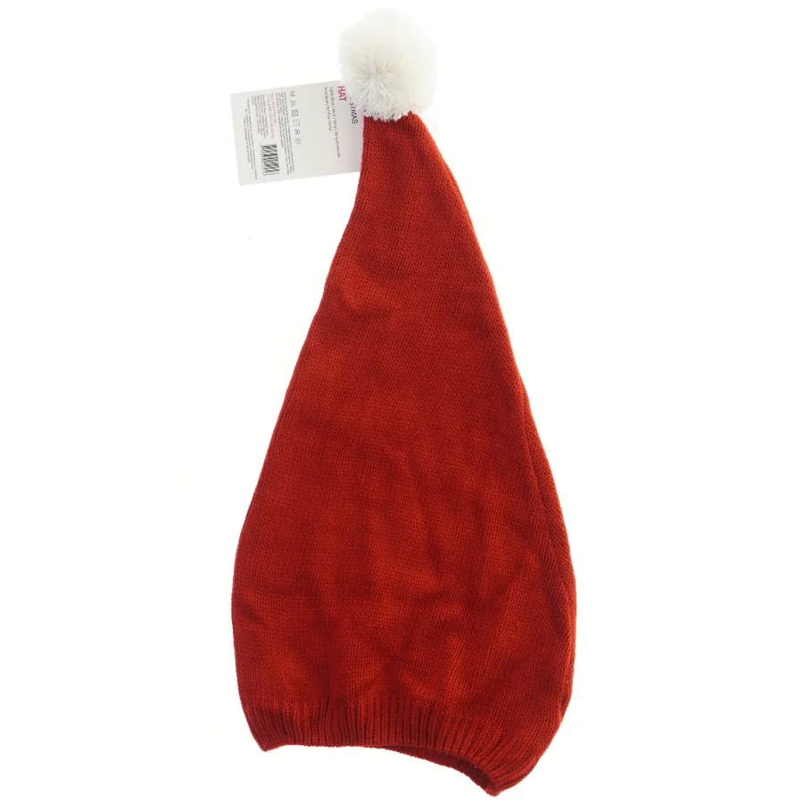 Rød nissehue til børn (str. 50x23 cm)