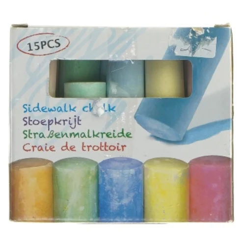 Gadekridt, 15 stk 10,5 cm (str. 15 stk 10,5 cm)