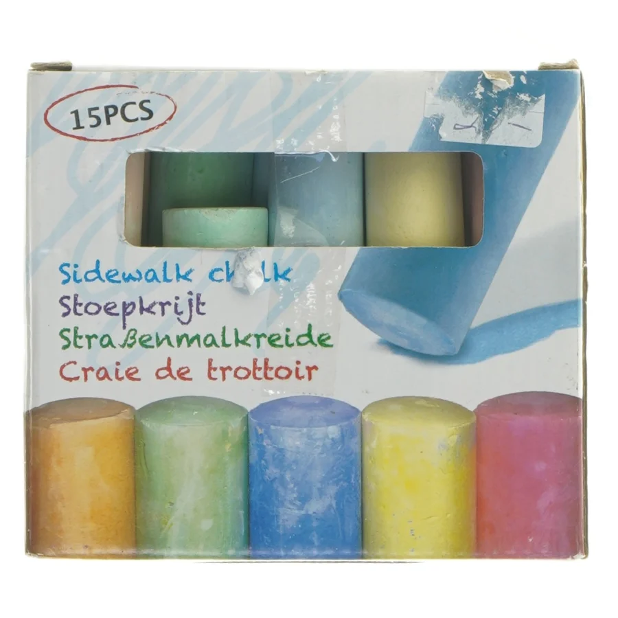 Gadekridt, 15 stk 10,5 cm (str. 15 stk 10,5 cm)