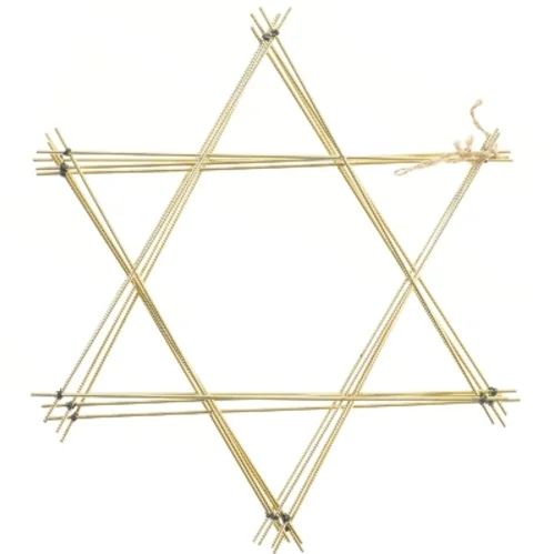 4 Gyldne stjerner dekoration (str. 36,5 cm)