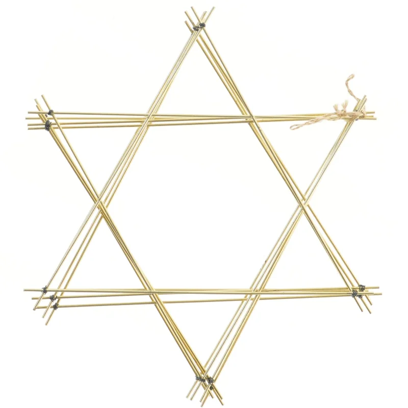 4 Gyldne stjerner dekoration (str. 36,5 cm)