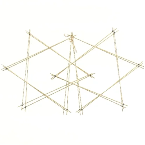 4 Gyldne stjerner dekoration (str. 36,5 cm)