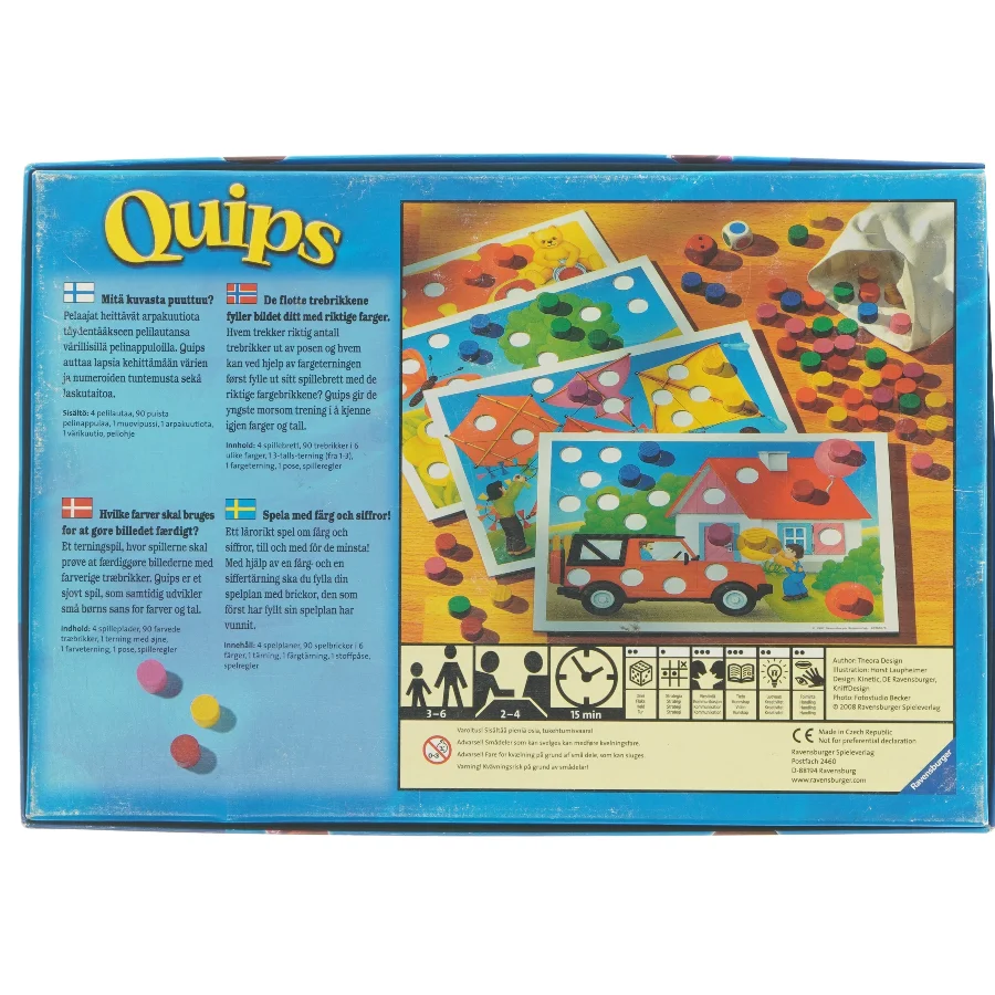 Quips brætspil fra Ravensburger (str. 34x23 cm)